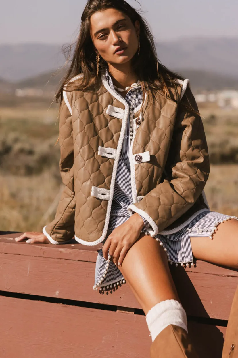 Jackets>Bohme Tabitha Quilted Faux Leather Jacket